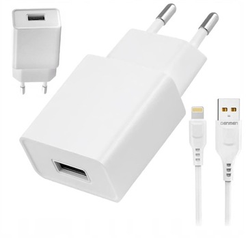 ŁADOWARKA DO IPHONE APPLE 5 6 7 8 PLUS X XR 11 12 13 14+KABEL USB LIGHTNING