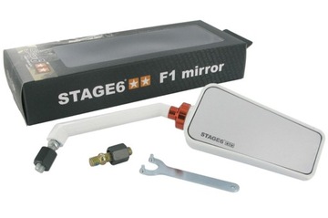 Lusterko Stage6 F1 Style M8, prawe, białe