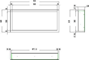 ПРАЙД встроенный настенный электрокамин, 92 см, БЕЗ функции обогрева