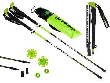 KIJE VIKING KRÓTKIE TREKKINGOWE TERVE SKŁADANE 110-130 CM