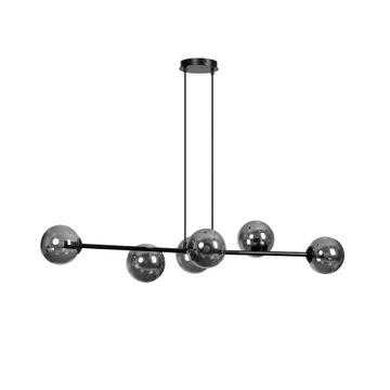 LAMPA WISZĄCA Emibig 6xE14 ROSSI 6 BL/GRAFIT 875/6