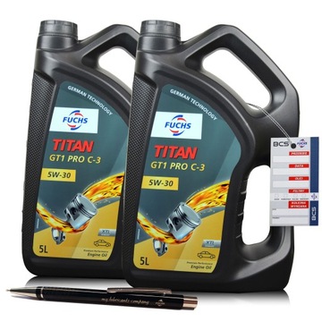 10 LITRÓW FUCHS TITAN GT1 PRO C3 5W30 XTL OLEJ SILNIKOWY 10L - DYSTRYBUTOR