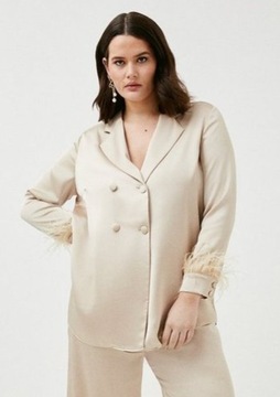 KAREN MILLEN PLUS SIZE KURTKA DAMSKA BEŻ 52 1OET