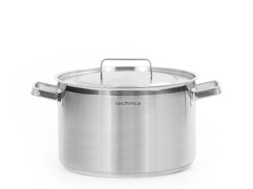 GARNEK INDUKCJA NIERDZEWNY 16,1 L WYSOKI 320 mm TROJWARSTWOWE DNO TECHNICA