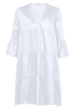 Śliczna Sukienka lniana biała rozmiar 36