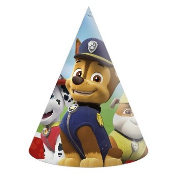 Czapeczki PAW PATROL PSI PATROL URODZINY 6 szt