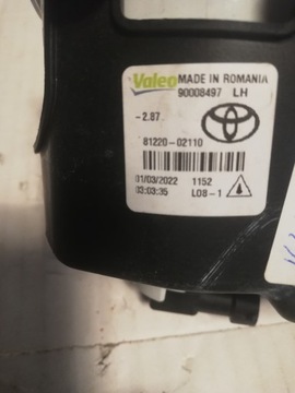 HALOGEN LEVÝ TOYOTA AVENSIS VERSO YARIS AURIS AYGO