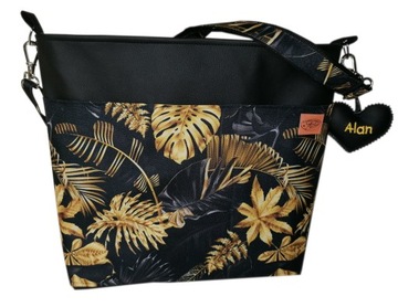 Torba do wózka organizer pojemna z zaczepami eko