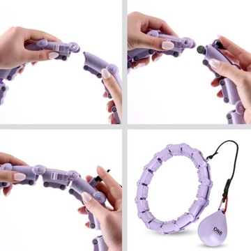 Обруч для хула-хопа ONE FITNESS с шипами, вес 25-43 см.