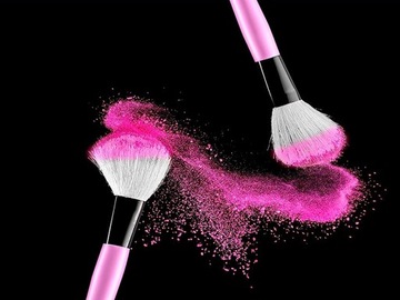 НАБОР ПРОФЕССИОНАЛЬНЫХ КИСТЕЙ ДЛЯ МАКИЯЖА 12 ШТ. В СИНТЕТИЧЕСКОМ ПОКРЫТИИ