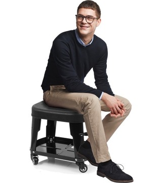 СТУЛ ДЛЯ МАСТЕРСКОЙ СИДЕНЬЕ СТУЛ СТУЛ С ПОЛКОЙ STRONG SOLID