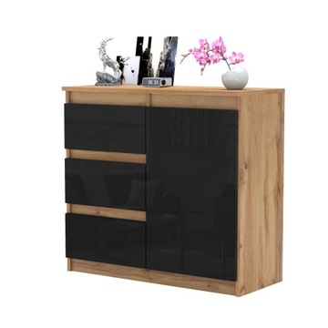 GOTOWA ZŁOŻONA Nowoczesna Komoda 80cm POŁYSK
