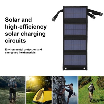 Przenośny składany panel słoneczny 7W 5V