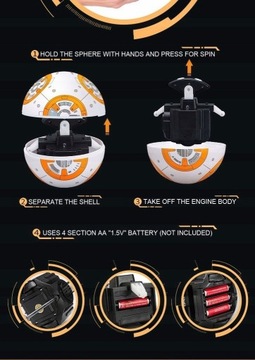 Умный игрушечный робот с дистанционным управлением BB-8 «Звездные войны»