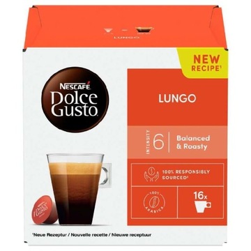 Kapsułki do ekspresu Nescafe Dolce Gusto Lungo 16x