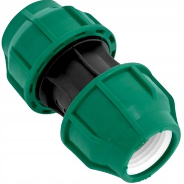 PRZELOT ŁĄCZNIK ZŁĄCZKA do łączenia RURY WĘŻA SKRĘCANY 25mm PE Fi25x25 MUFA