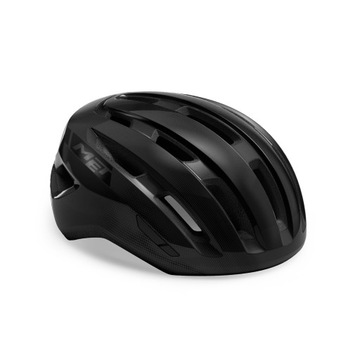 Kask rowerowy Miles czarny połysk MET 58-61