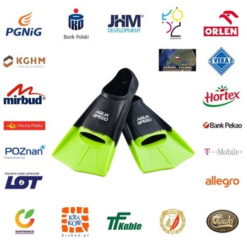 Тренировочные ласты AQUA-SPEED Junior Short 33-34