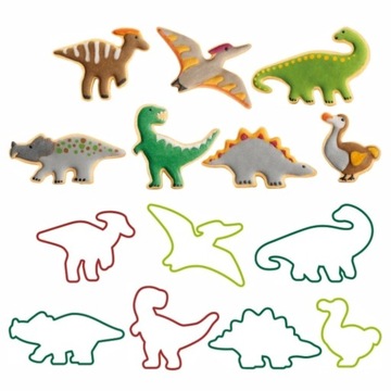 Tescoma Foremki do ciastek DINOZAURY, 7 szt.