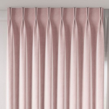 Tkanina VELVET dekoracyjna wys.300cm pudrowy róż