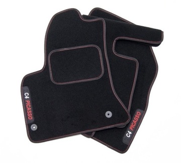 Коврики велюровые Classic Embroidery под модель автомобиля в комплекте с кантом + стопперы.