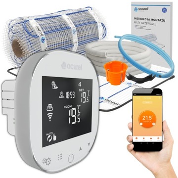 Mata grzewcza 160W/m2 Regulator WiFi Zestaw 2,5m2