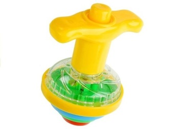 Красочный светящийся диск с волчком на батарейках