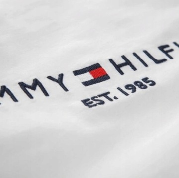 T-shirt męski okrągły dekolt Tommy Hilfiger rozmiar XL biała