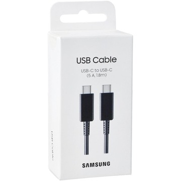 Кабель Samsung USB Type C Type C 5A 1,8 м черный