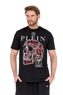 PHILIPP PLEIN Czarny męski t-shirt SKULL S