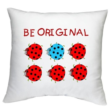 PODUSZKA BĄDŹ ORYGINALNY biedronka koty bóbr wzory