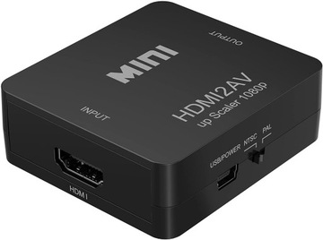 АДАПТЕР-ПРЕОБРАЗОВАТЕЛЬ HDMI 1080p В AV RCA CVBS CINCH