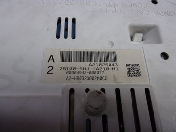 PŘÍSTROJOVÁ DESKA BUDÍKY HONDA ODYSSEY 3,5 V6