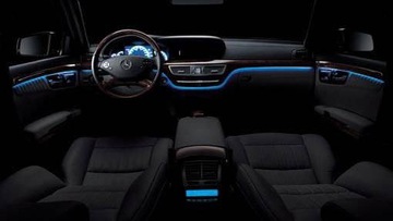 EL WIRE LED оптоволокно Лента Ambient 1M Синяя
