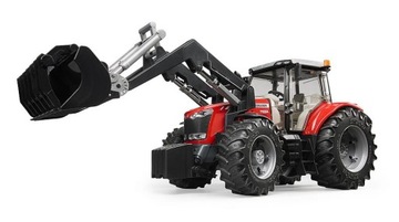 BRUDER 03047 TRAKTOR MASSEY FERGUSON 7600 Z ŁADOW