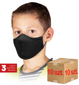 MASECZKA MASKA DZIECIĘCA WIELORAZOWA 10 sztuk