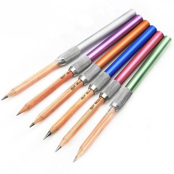 УДЛИНИТЕЛЬ ДЛЯ ЦВЕТНЫХ КАРАНДАШЕЙ ДЕРЖАТЕЛЬ ДЛЯ КАРАНДАШЕЙ 6 ШТ.