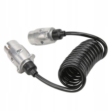 Удлинительный кабель с вилкой для прицепа, 2 метра, 7-контактный