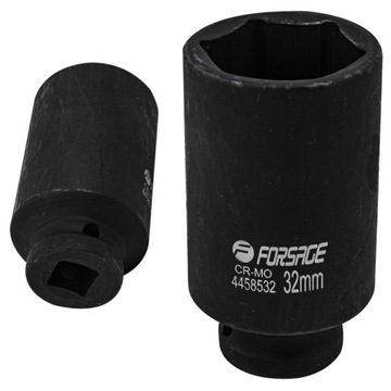 Nasadka udarowa głęboka 32mm 6-kątna 1/2