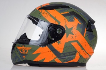 МОТОЦИКЛЬНЫЙ ШЛЕМ LS2 FF353 RAPID II Thunder Birds Orange СИСТЕМА PINLOCK