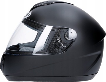 KASK MOTOCYKLOWY MAT NA SKUTER MOTOR Z SZYBĄ JST L