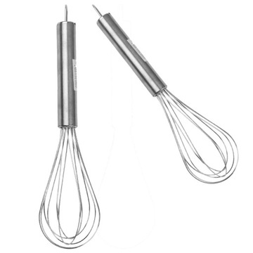 TRZEPACZKA KUCHENNA RÓZGA STALOWA DO MIESZANIA JAJEK SOSU CIASTA
