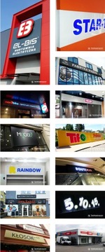 Рекламный светодиодный короб Dibond LUX ECONOMY 100х50см