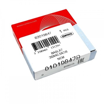 Simmering 20x42,5x7 BASLX7 CORTECO 01019847B