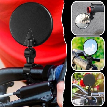 ВЕЛОСИПЕДНОЕ ЗЕРКАЛО ДЛЯ РУЛЯ С РЫЧАГОМ, ОБРАТНАЯ ВЫПУКЛАЯ 360