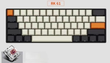 Klawiatura mechaniczna Royal Kludge RK61 biały, programowalne klawisze