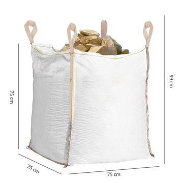 СУМКА-КОНТЕЙНЕР BIGBAG 75х75х99см НОВЫЙ БИГ-БЭГ 500кг ДЛЯ ЩЕНЯ, КАМНЯ, ЗЕРНОВ
