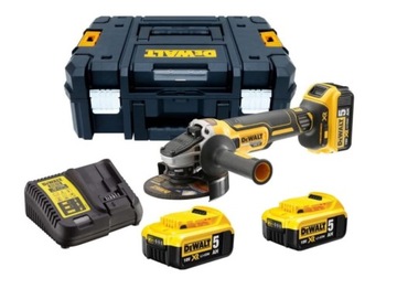 SZLIFIERKA KĄTOWA AKU. 18V 125 mm 3x5,0 Ah DeWALT