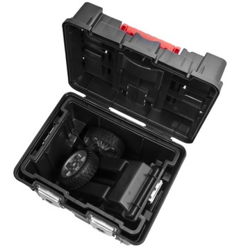 Тележка для инструментов на колесах, ящик BQ, металлические пряжки, складная.