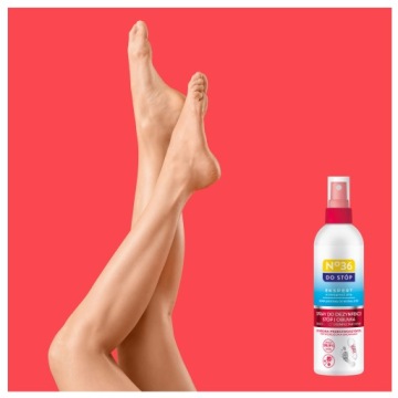 Противогрибковый и антибактериальный спрей для дезинфекции ног.